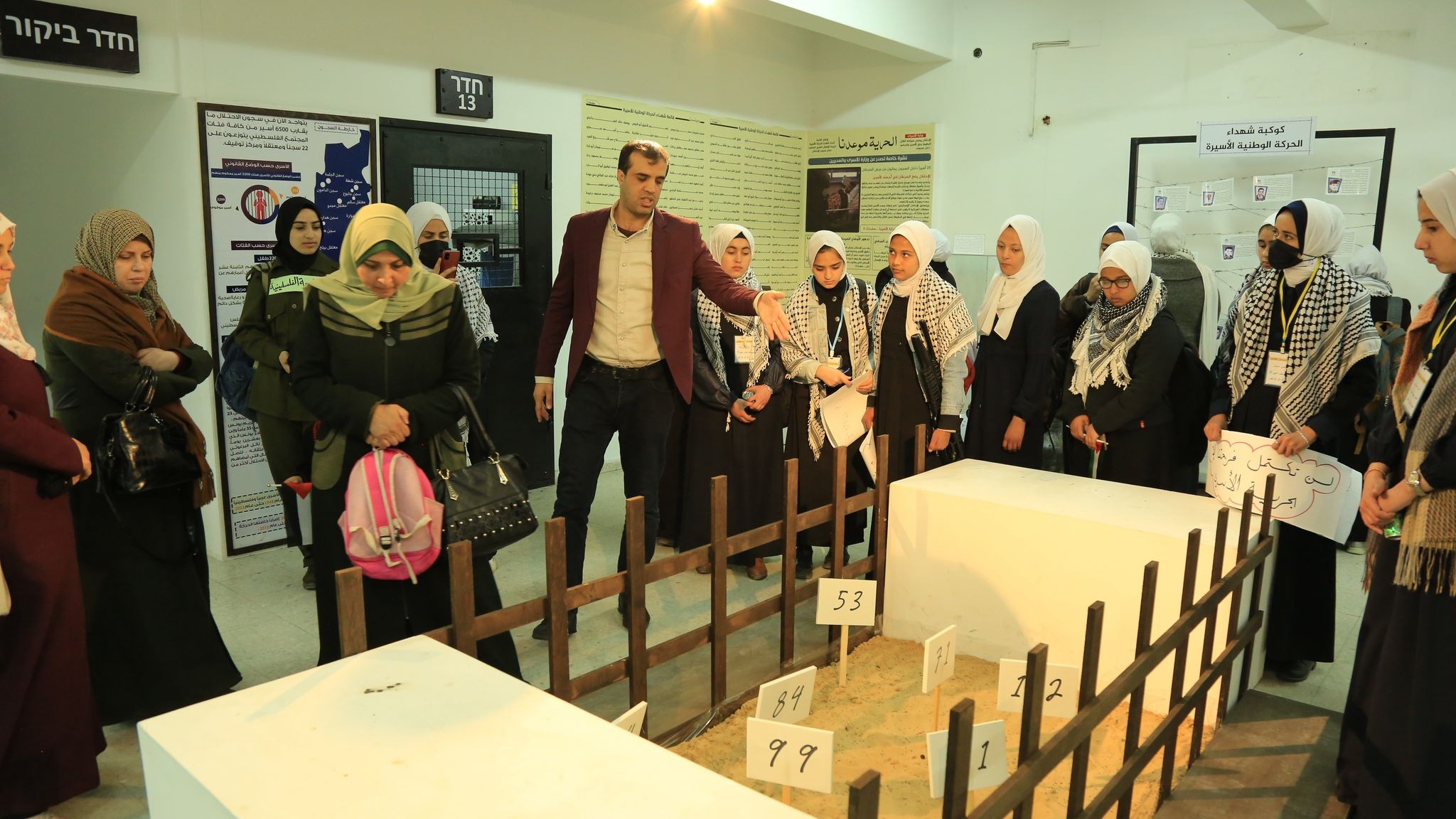 The Ministry of Detainees welcomes a group of students from Tal-Alzaatr school-1