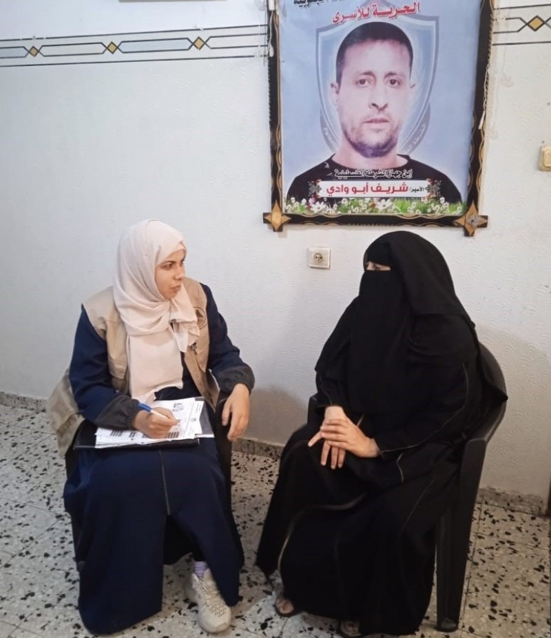 وزارة الأسرى والمحررين تزور عدد من عوائل الأسرى في محافظة غزة-1