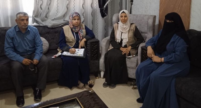 وزارة الأسرى والمحررين تزور عدد من عوائل الأسرى في محافظة رفح
