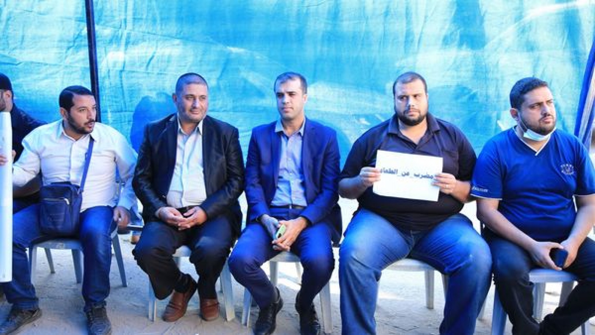 خيمة الإعتصام من أمام مقر اللجنة الدولية للصليب الأحمر تضامناً مع الأسرى المضربين عن الطعام فى سجون الاحتلال
